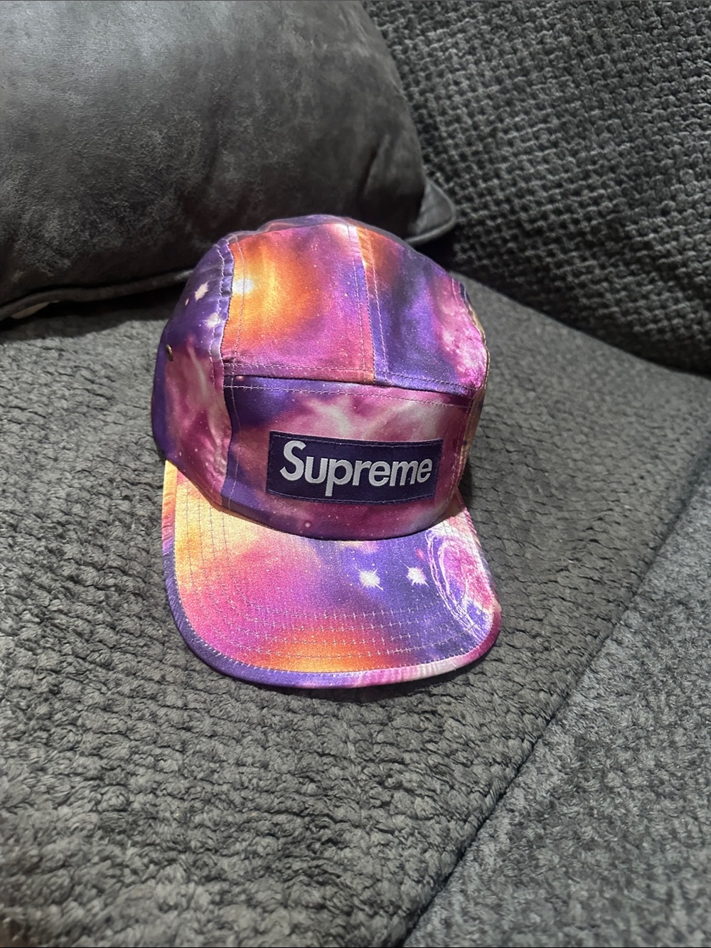 Supreme Tie-Dye Galaxy Camp Cap - Purple, Orange, Pink Rare